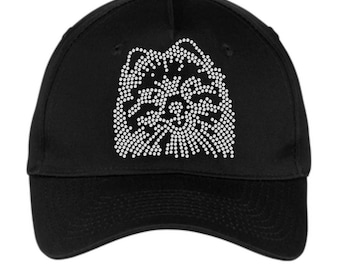 Pomeranian Rhinestone Hat