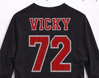 Custom Name and Number Add-on for Shirts