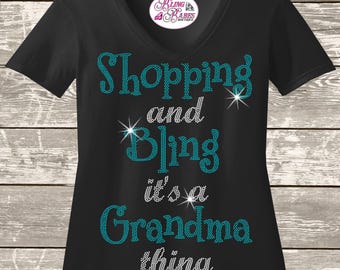 Bling Grandma Shirt - Rhinestone Sparkle, Casual and Fun