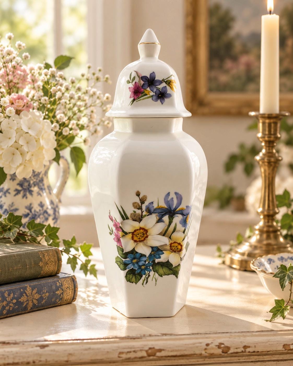 Antique English Ginger Jar - Etsy