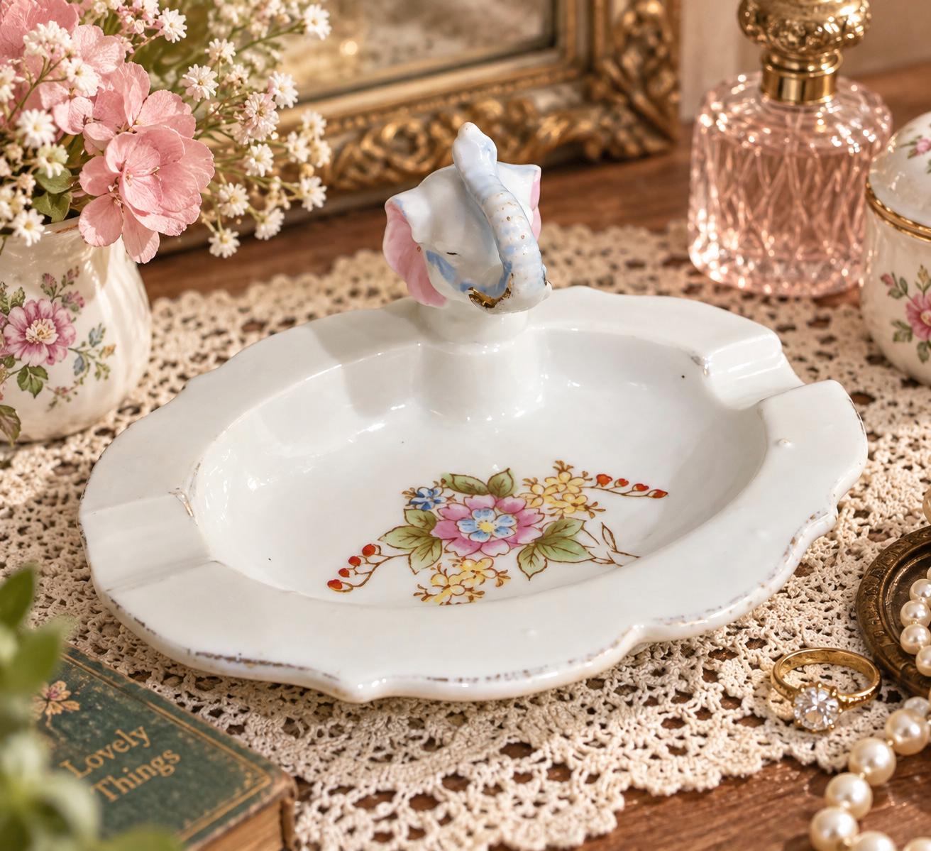 Vintage Floral Japan Ashtray - Etsy