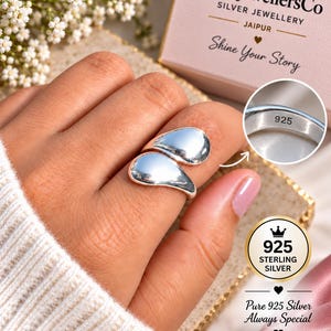 925 Sterling Silver Dome Ring | Modern Minimalist Statement Jewelry