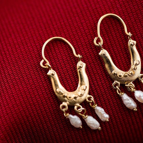 byzantine bird earrings, double birds earrings, ethnic silver hoops, gypsy silver hoops, boho silver earrings, statement earrings