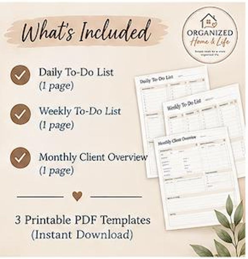 Caseworker Organization Bundle | Daily Weekly Monthly Planner | Case ...