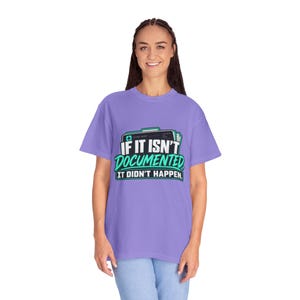 T-shirt humoristique pour codeur médical : « Si ce n’est pas documenté, ça n’a pas existé », cadeau pour codeur CPC