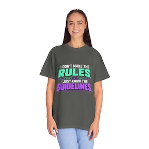 Medical Coder Gift | I Don't Make the Rules Tee | CPC Coding Humor