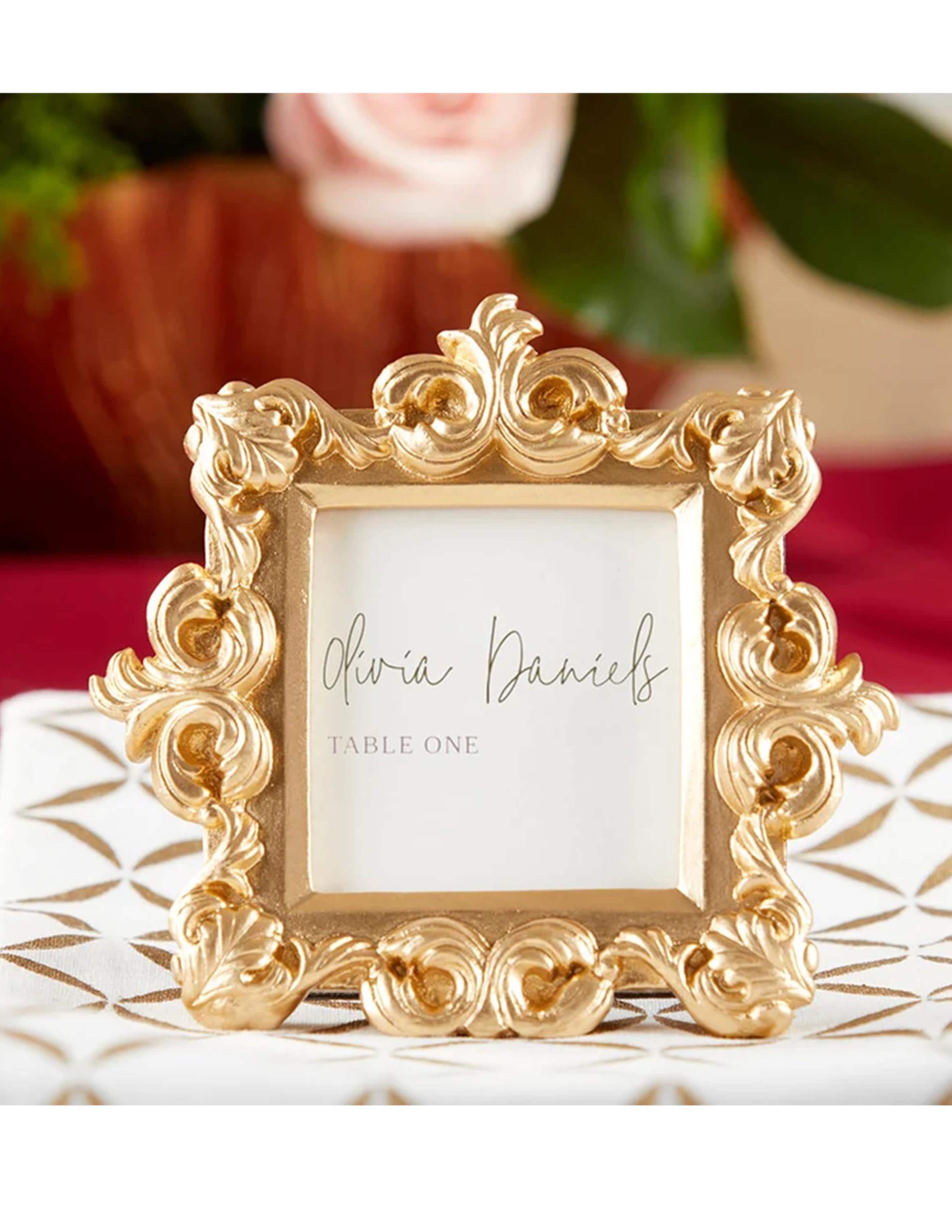 Gold Favor Frame Wedding Place Card Frame Mini Gold Frames Gold