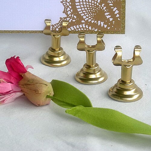 Gold Table Number Holder Wedding Place Card Holder STYLE A Set Etsy