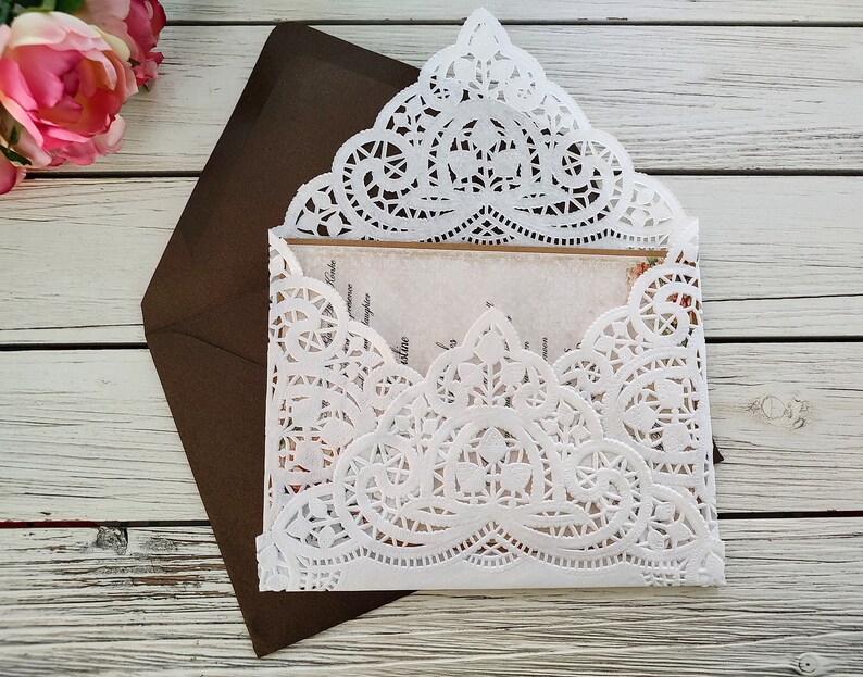 Wedding Invitation Envelopes Custom Invitation Envelopes A7 A8 Wedding ...