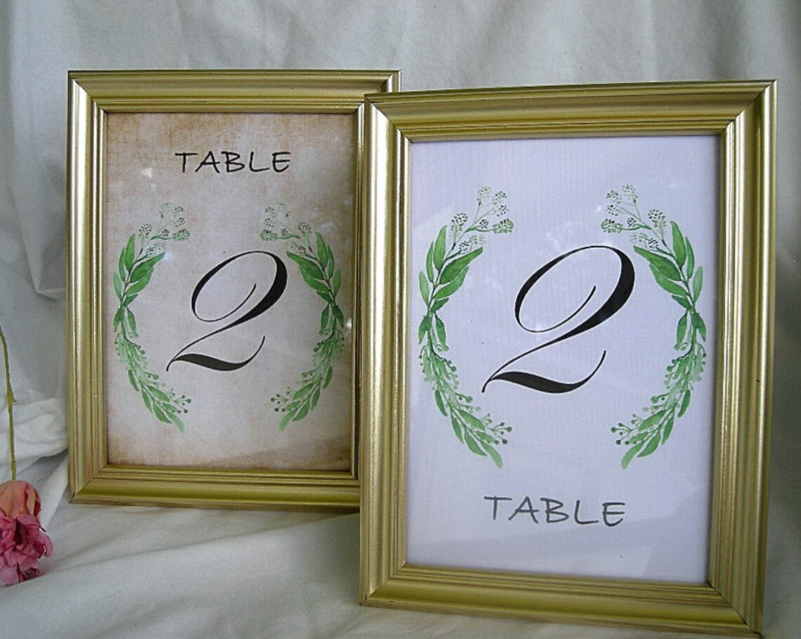 Gold Table Card Frame Frames Wedding Table Number Cards Gold Etsy