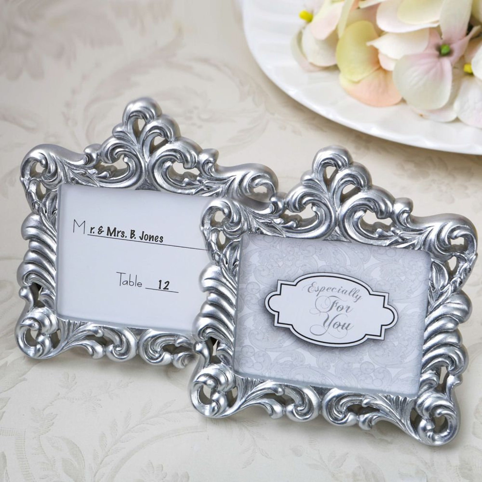 Gold Place Card Frames Gold Table Card Frame Vintage Place Etsy