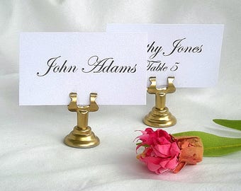 Gold Place Card Holder Wedding Table Card Holder Gold Place Card Holder Table Number Holder Name Card Holders Gold Silver Menu Stand Wedding