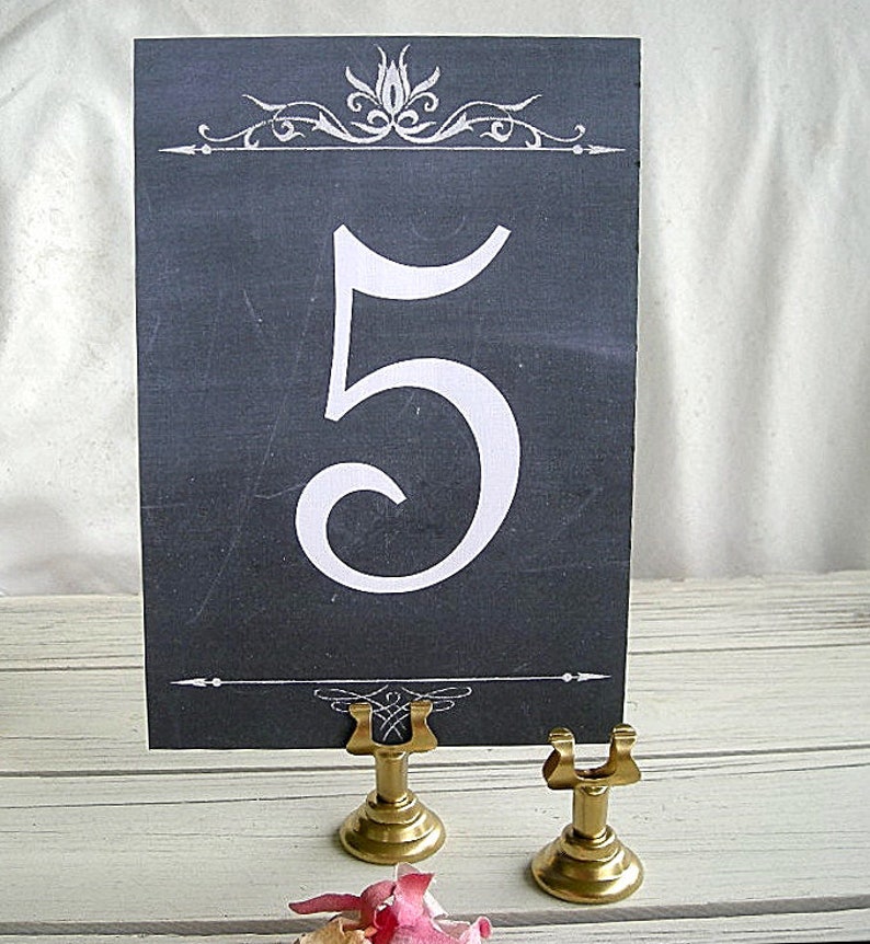 Table Number Holder Wedding Table Card Holder Tall Place Card Etsy
