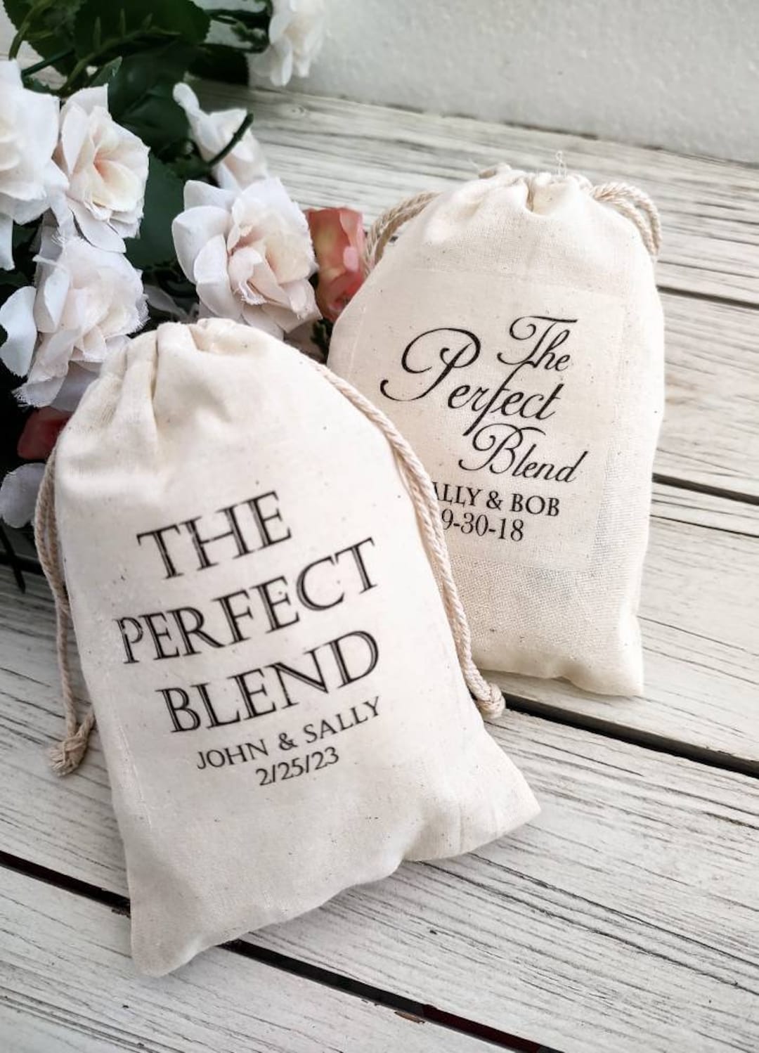 Personalized Wedding Favor Bags Custom Favor Bags the Perfect Blend
