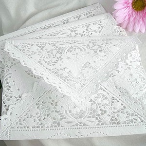 Hochzeitseinladung Spitze Umschlag benutzerdefinierte Spitze Hochzeit Umschlag benutzerdefinierte Hochzeit Einladung Spitze Umschlag Doily Spitze Umschlag benutzerdefinierte Einladung