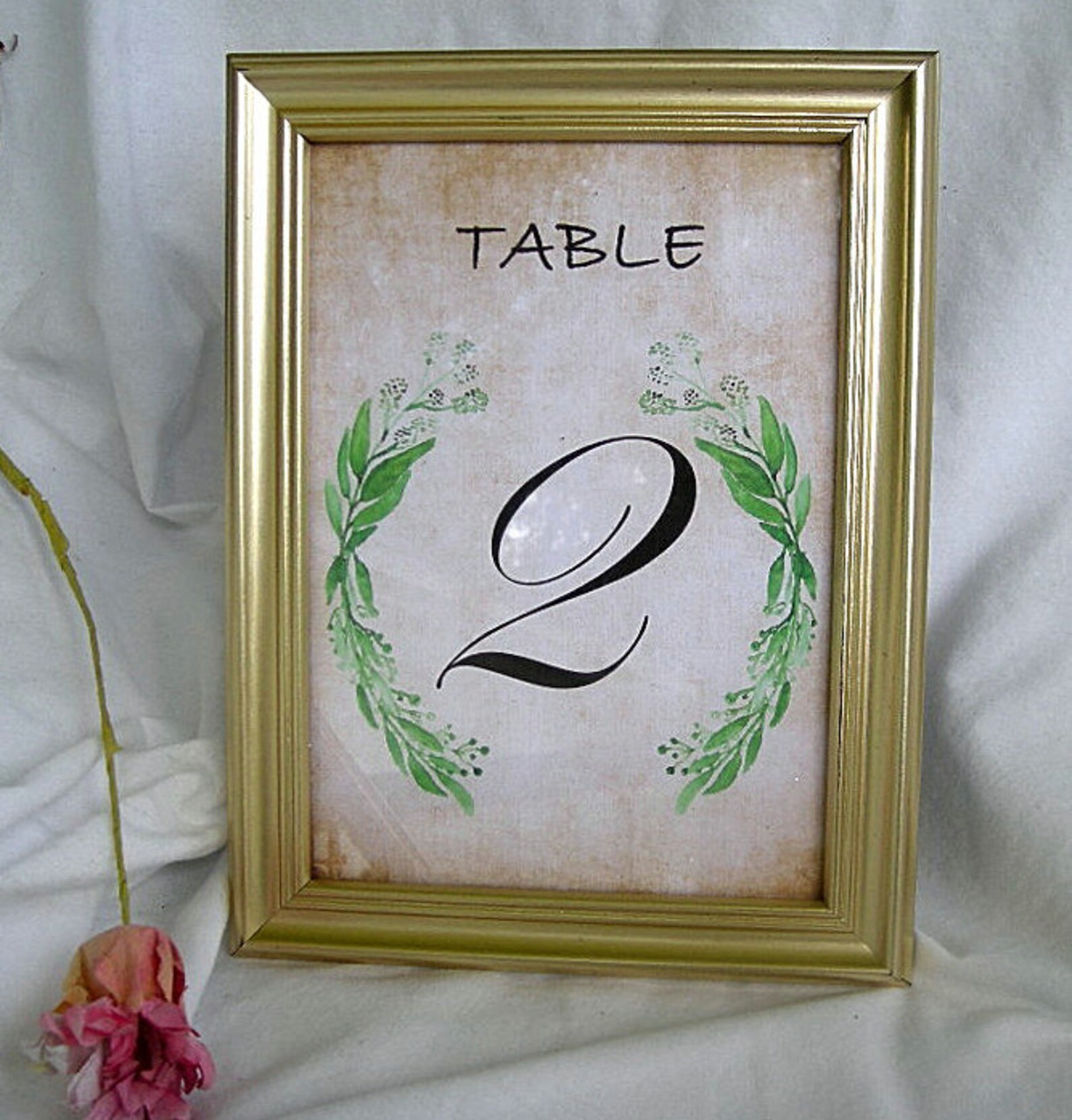Gold Table Card Frame Frames Wedding Table Number Cards Gold Etsy