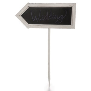 Rustic Wedding Sign Chalkboard Arrow Sign Wedding Direction Sign Wood Arrow Wedding Sign Wedding Reception Sign Party Sign Blackboard Arrow image 3