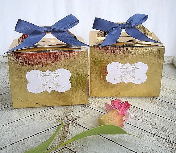 Pink Linen Favor Box or Gift Box