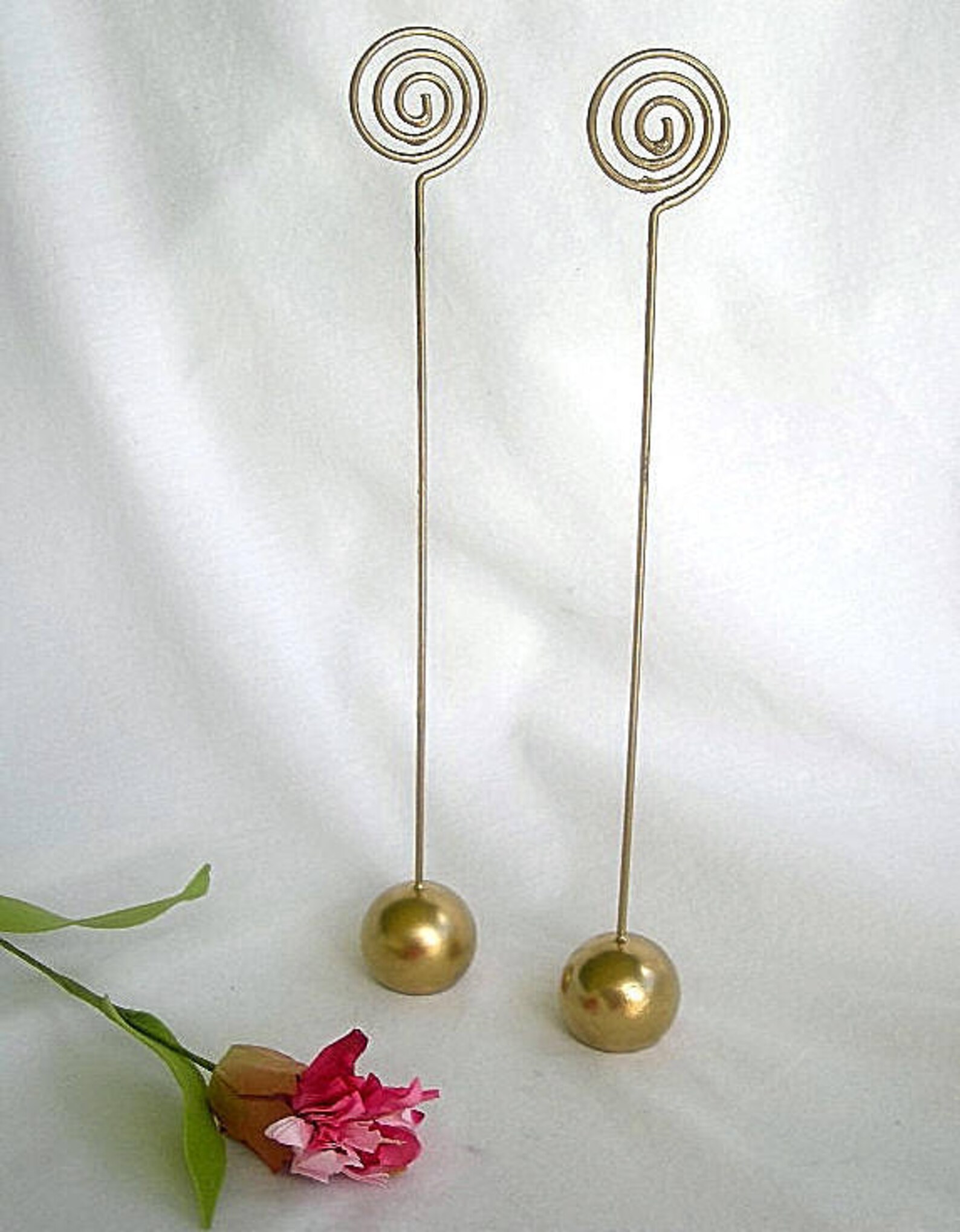 Table Number Holders Tall Place Card Holders Gold Wedding Etsy
