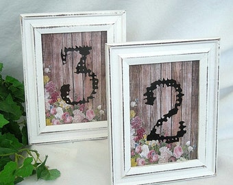 Table Number Cards Wedding Table Cards Frames Whitewash Wood Picture Frames Rustic Table Cards Vintage Shabby Chic Custom Table Cards Frames