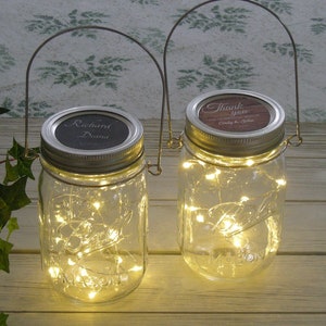 Fairy Light Jars Mason Jar Lights Wedding Lights Rustic Lantern Firelfly Lights Vintage Hanging LIghts Hanging Party Deocration String Light image 5