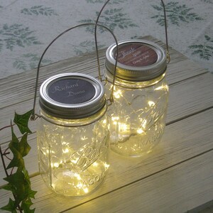 Fairy Light Jars Mason Jar Lights Wedding Lights Rustic Lantern Firelfly Lights Vintage Hanging LIghts Hanging Party Deocration String Light image 9