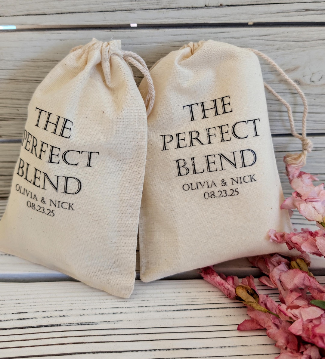 Personalized Favor Bags Custom Wedding Favor Bags Cotton the Perfect ...
