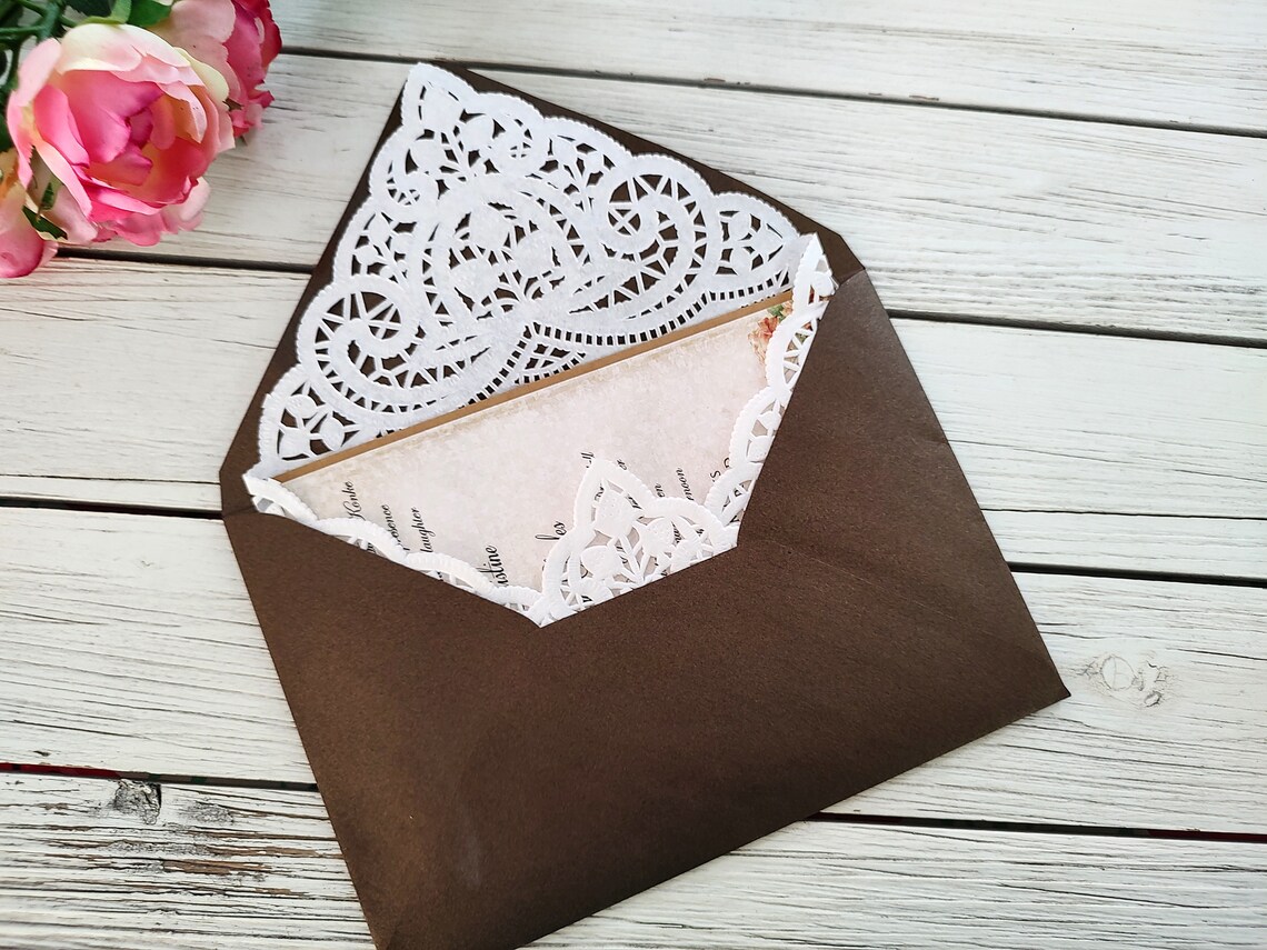 Wedding Invitation Envelopes Custom Invitation Envelopes A7 A8 Wedding ...