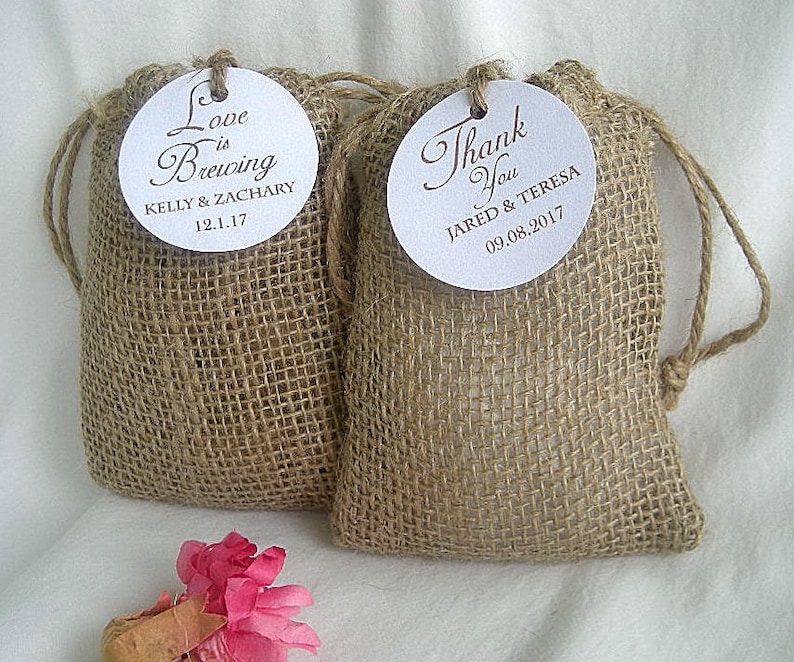 Burlap Favor Bags Wedding Favor Bags Rustic Favor Bags