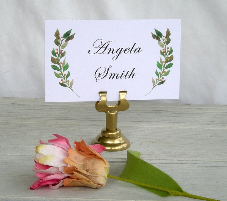 Gold Table Number Holder Table Card Holders Wedding Menu Etsy