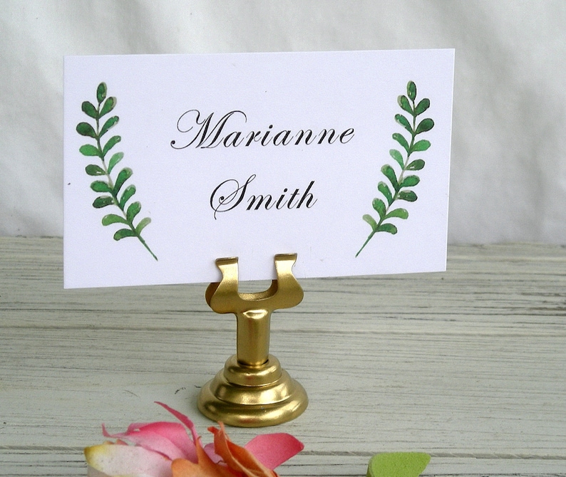 Gold Table Number Holder Table Card Holders Wedding Menu Etsy