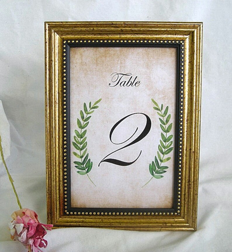 Gold Table Card Frame Frames Wedding Table Number Cards Gold Etsy