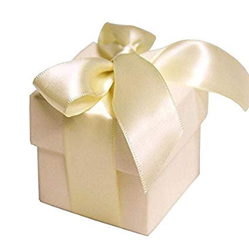 Gold Favor Boxes Gold Wedding Favor Boxes Cheap Wedding Favors Custom Wedding Favor Box w Personalized Tag Silver Gold Wedding Shower Favors image 10