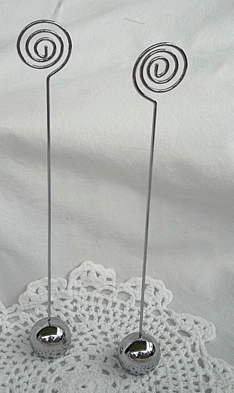 Table Number Holder Wedding Tall Table Number Holders Silver Etsy