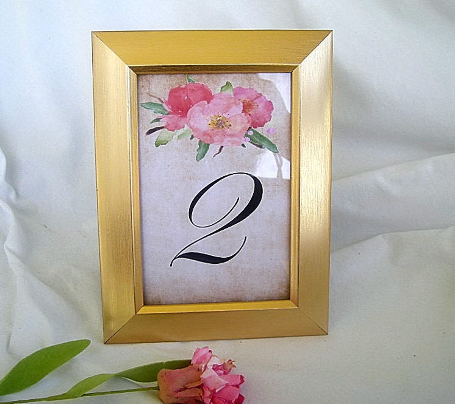 Table Card Frame Frames Gold Wedding Table Number Card Frames Etsy