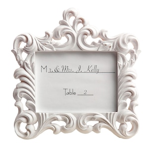 Gold Place Card Frame Gold Table Card Frame Vintage Place Cards Frames Wedding Table Card Holder Rose Gold White Ivory Wedding Picture Frame