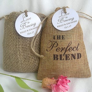 Burlap Favor Bags Wedding Favor Bags Rustic Favor Bags Coffee Favor Bags Thank You Favor bags Custom Favor Bags Personalized Favor Bags