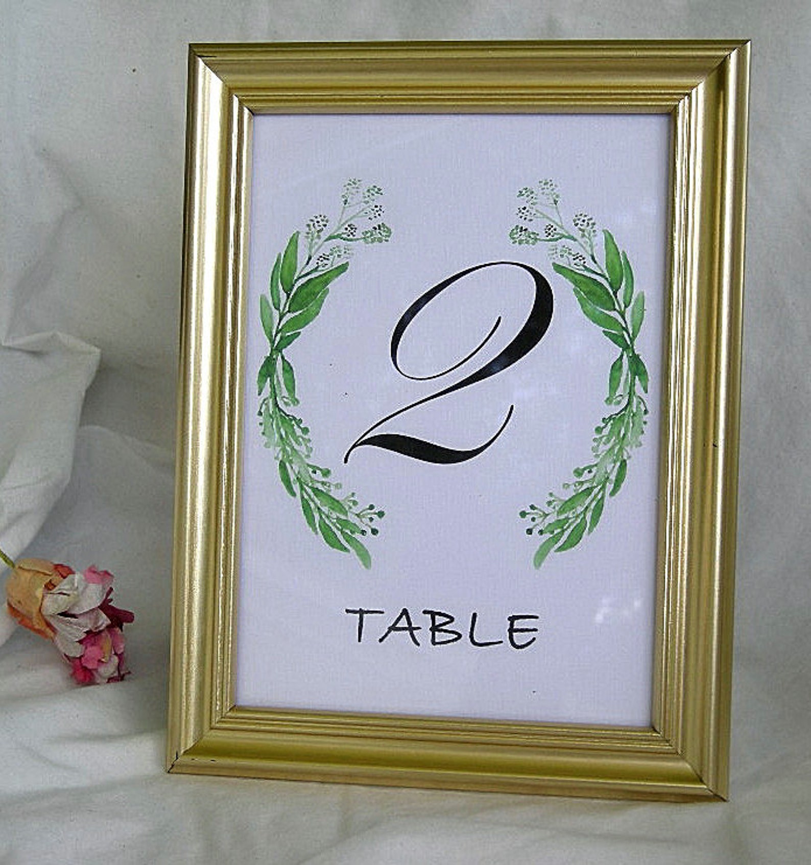 Gold Table Card Frame Frames Wedding Table Number Cards Gold Etsy