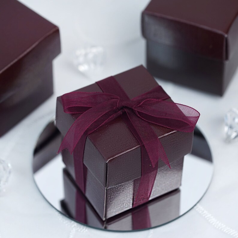 Gold Favor Boxes Gold Wedding Favor Boxes Cheap Wedding Favors Etsy