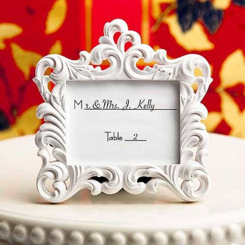 Gold Place Card Frames Gold Table Card Frame Vintage Place Etsy