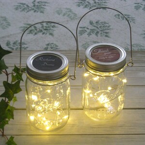 Fairy Light Jars Mason Jar Lights Wedding Lights Rustic Lantern Firelfly Lights Vintage Hanging LIghts Hanging Party Deocration String Light image 2