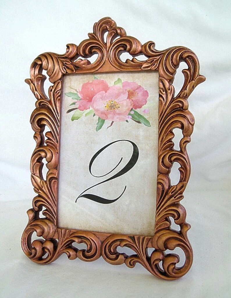 Wedding Table Number Frames Table Cards Table Holders Gold Etsy