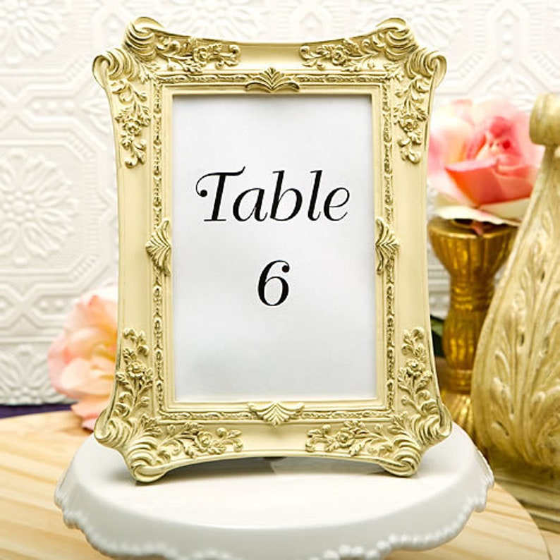 Wedding Table Number Frames Table Cards Table Holders Gold Etsy