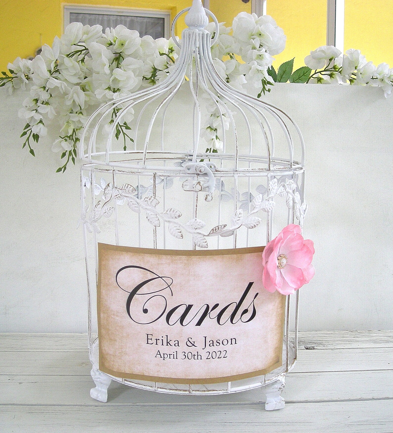 Wedding Gift Card Holder White Birdcage Wedding Gift Card Holder ...