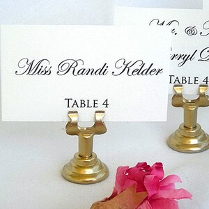 Gold Table Number Holder Table Card Holders Wedding Menu - Etsy