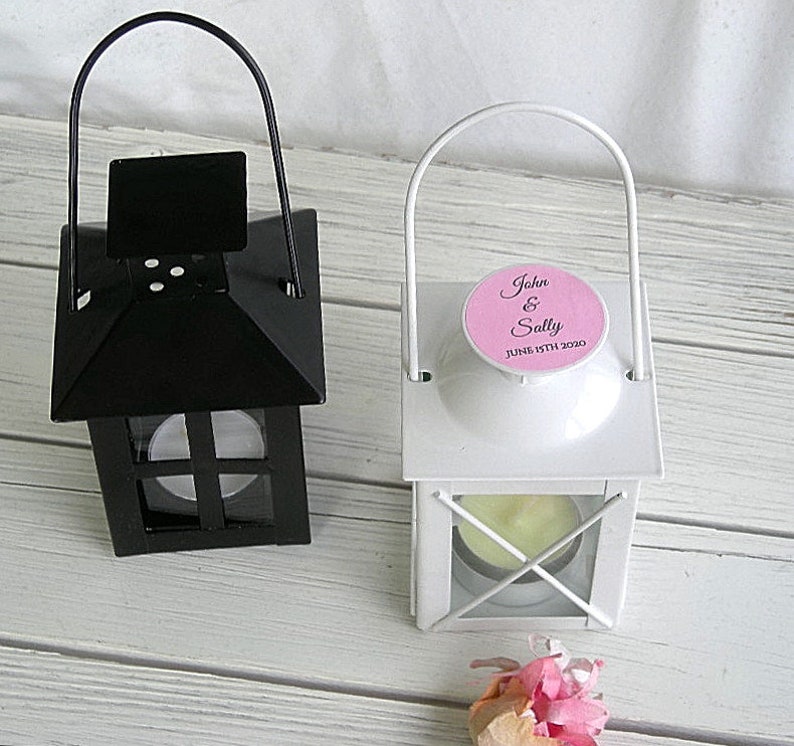 Mini Table Lanterns Personalized Wedding Favors Tea Light Etsy