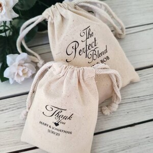 Personalized Wedding Favor Bags Custom Wedding Favor Bags Cotton Muslin ...