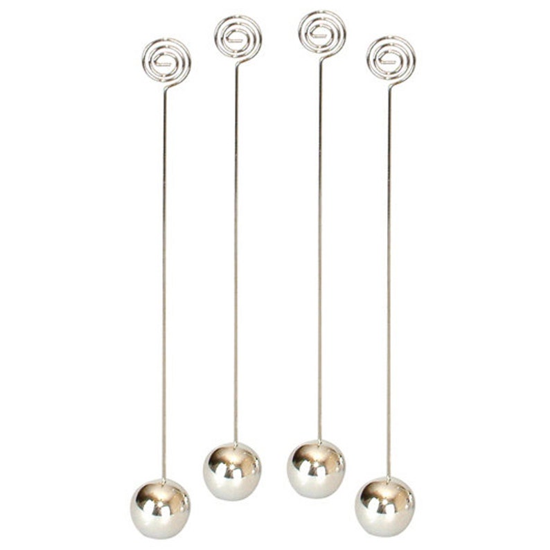 Table Number Holder Wedding Tall Table Number Holders Silver Etsy