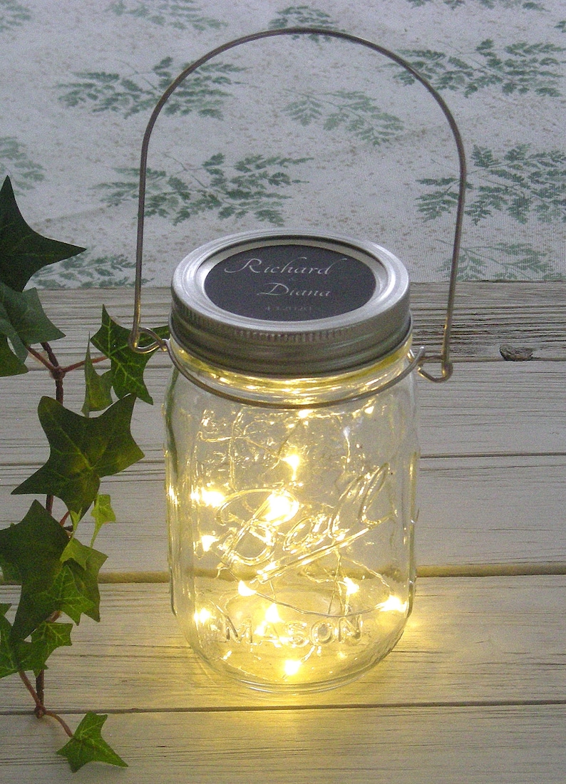 Fairy Light Jars Mason Jar Lights Wedding Lights Rustic Lantern Firelfly Lights Vintage Hanging LIghts Hanging Party Deocration String Light image 4