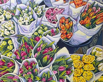 Farmer's Marker Flower Print
